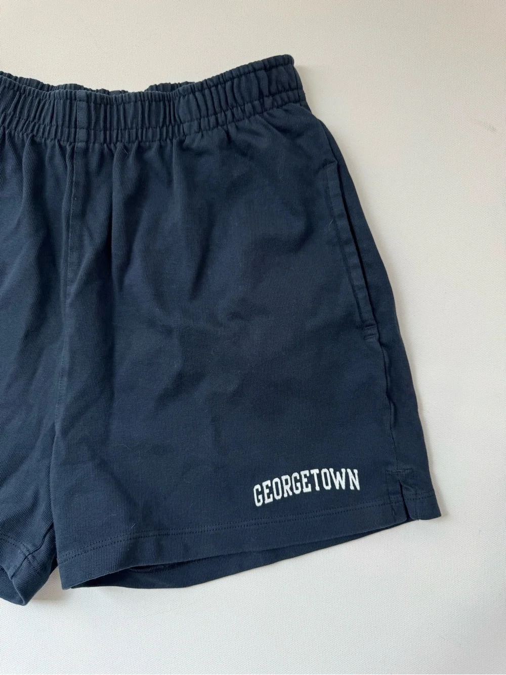 NWT Brandy Melville Georgetown Navy Sweat Shorts One Size